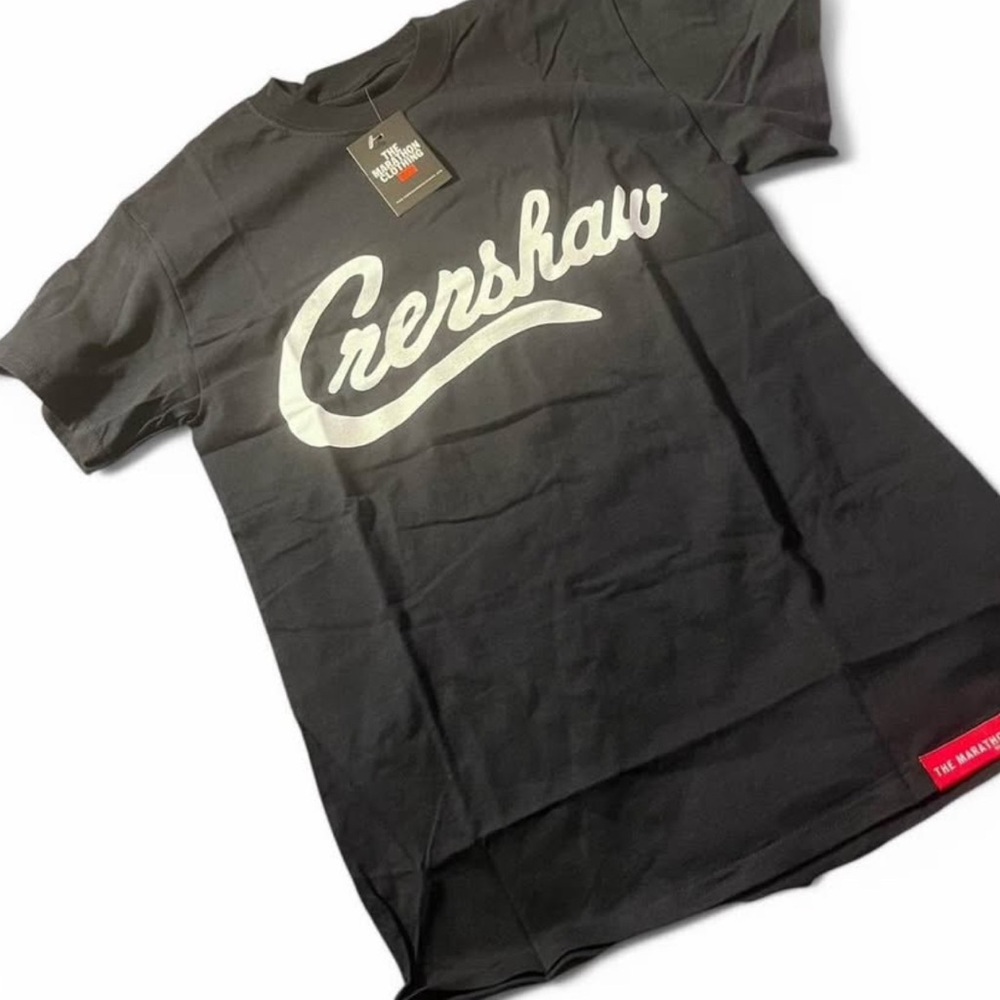 The Marathon Clothing Black Crenshaw Short Sleeve Tee